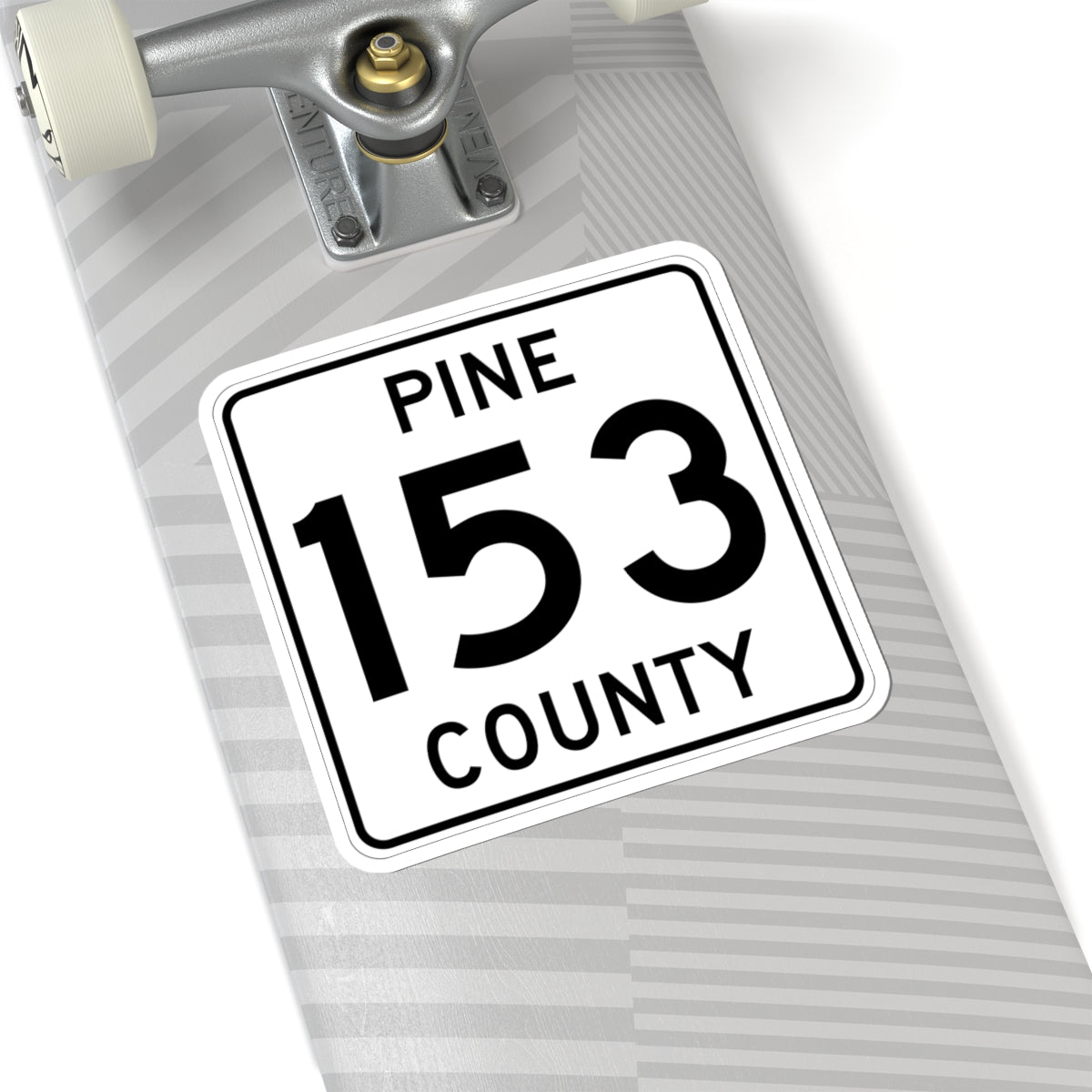 Pine County Route 153 MN (Minnesota) (Road Sign) STICKER Vinyl Kiss-Cut Decal