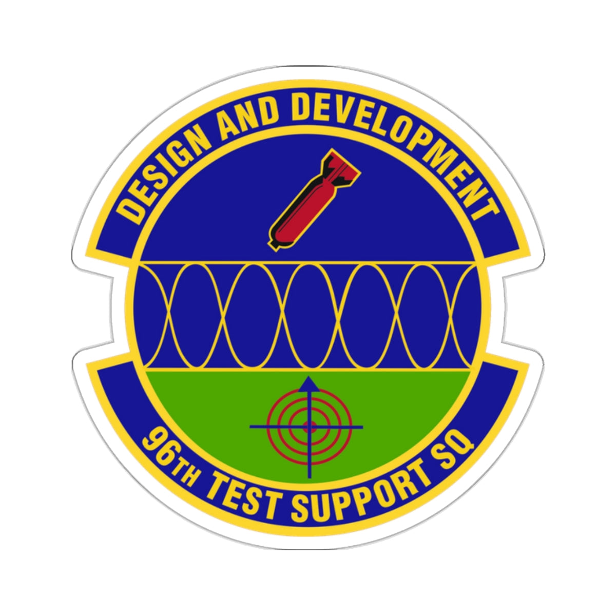 96th Test Support Squadron (U.S. Air Force) STICKER Vinyl Kiss-Cut Decal