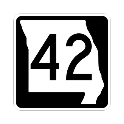 MO-42 (Missouri) (Road Sign) STICKER Vinyl Kiss-Cut Decal