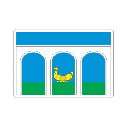 Flag of Mytishchi City Moscow Oblast (Russia) STICKER Vinyl Kiss-Cut Decal