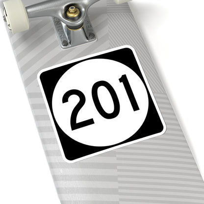 PR tertiary 201 (Puerto Rico) (Road Sign) STICKER Vinyl Kiss-Cut Decal