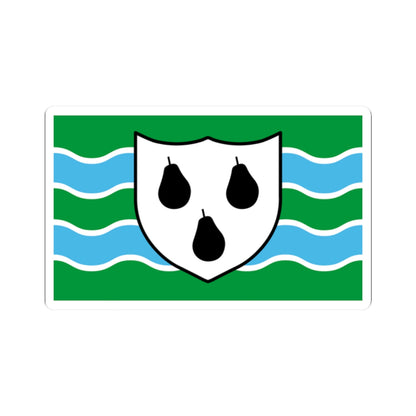 Worcestershire flag (England) STICKER Vinyl Kiss-Cut Decal