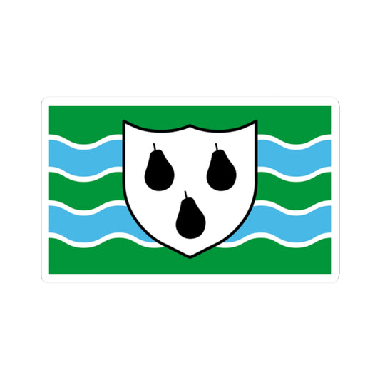 Worcestershire flag (England) STICKER Vinyl Kiss-Cut Decal