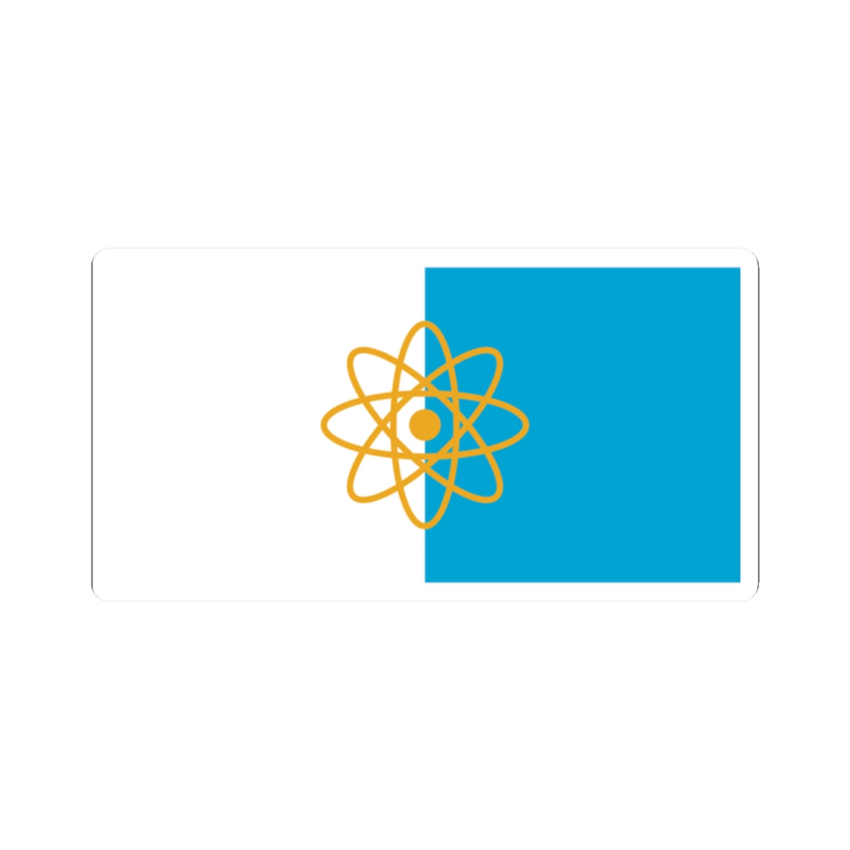 Flag of Kurchatov Kursk oblast (Russia) STICKER Vinyl Kiss-Cut Decal
