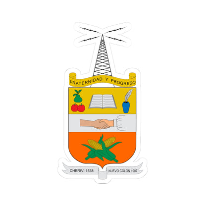 Escudo de Nuevo Colón (Colombia) (Coat of Arms) STICKER Vinyl Kiss-Cut Decal