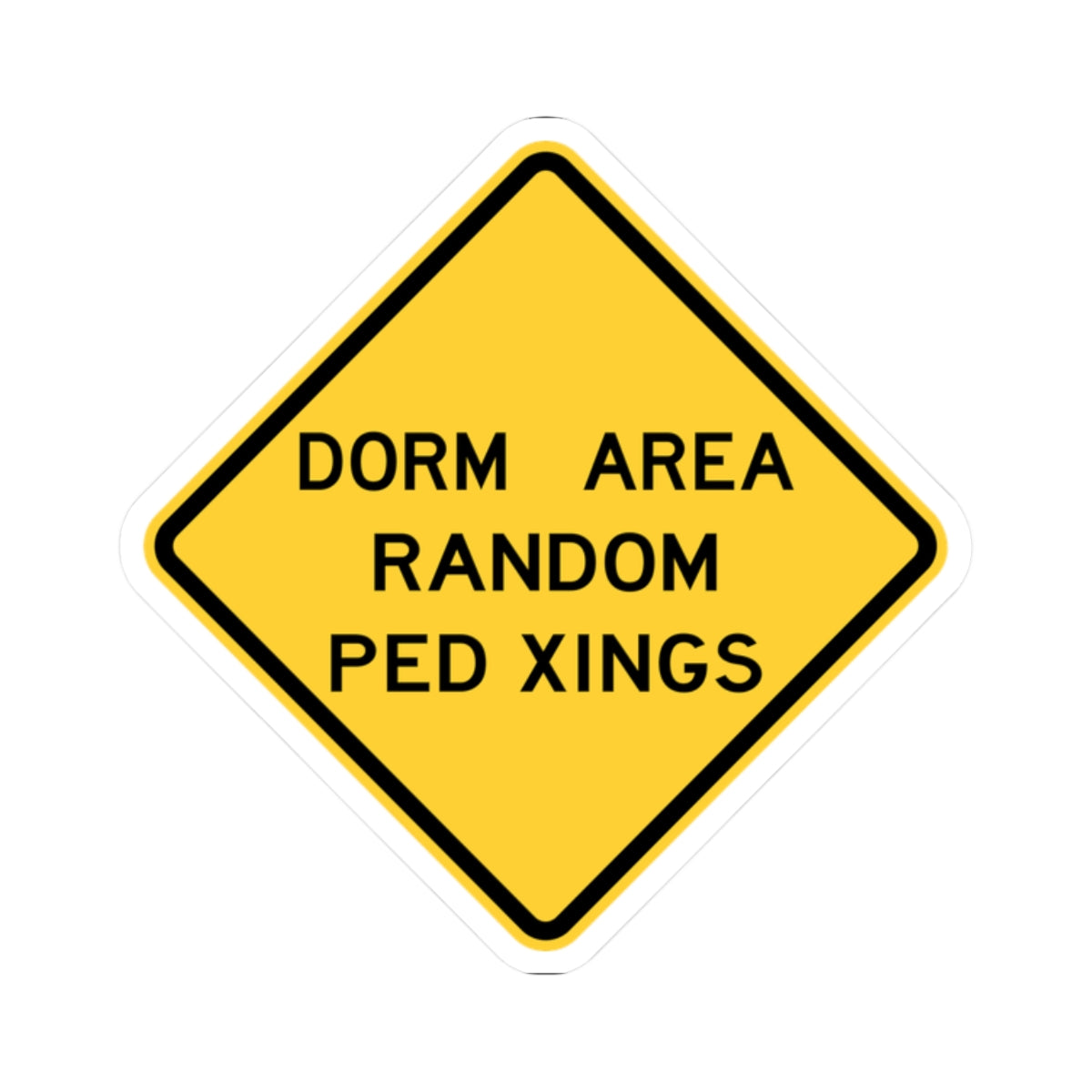 NJ Road sign WNJ24-1 (New Jersey) (Road Sign) STICKER Vinyl Kiss-Cut Decal
