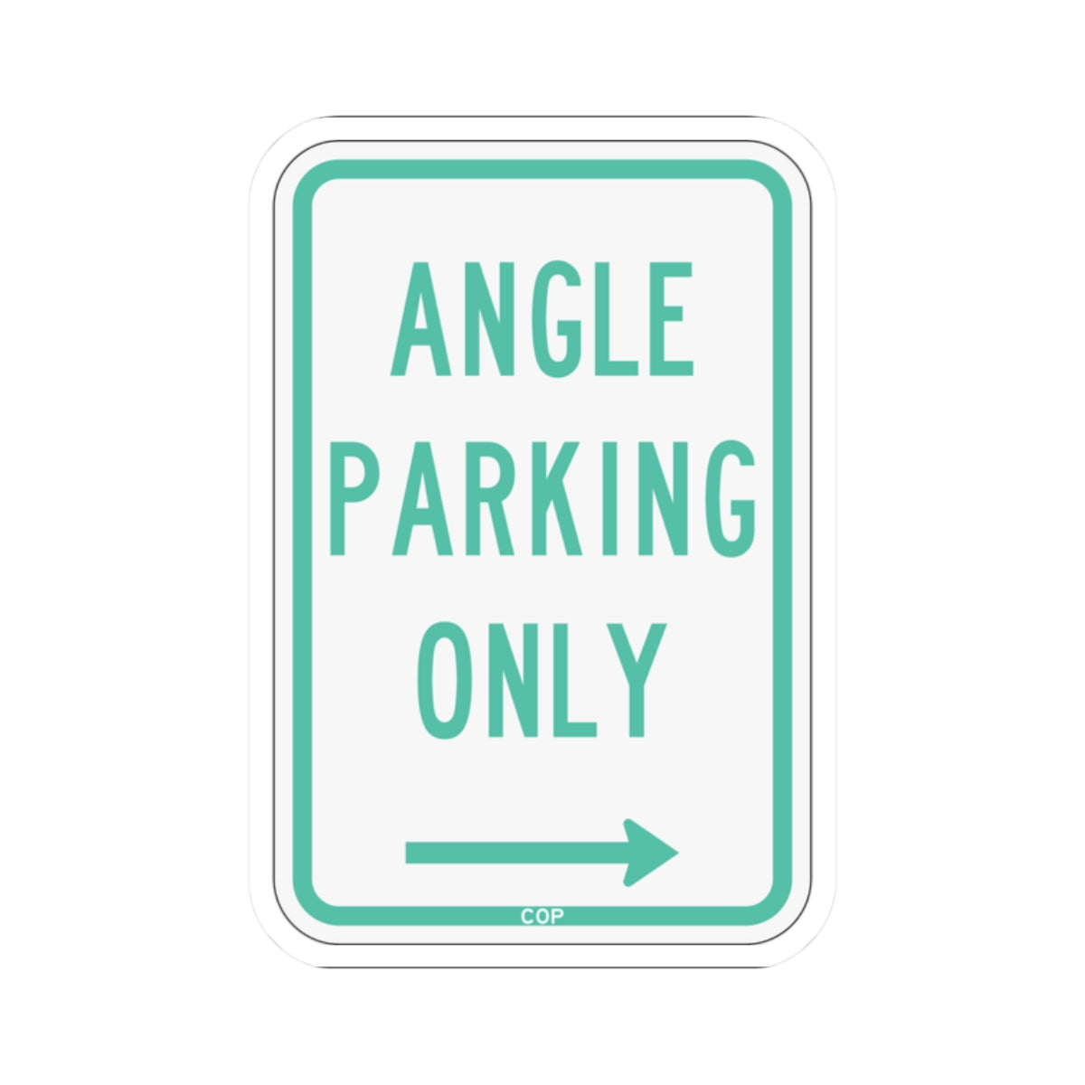 PBOT Road sign P4620R (Oregon) (Road Sign) STICKER Vinyl Kiss-Cut Decal