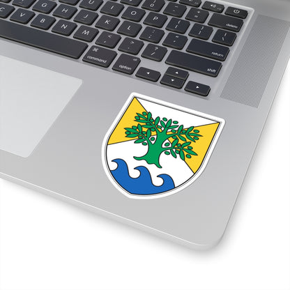 Ankaran Grb - Coat of Arms (Slovenia) (Coat of Arms) STICKER Vinyl Kiss-Cut Decal