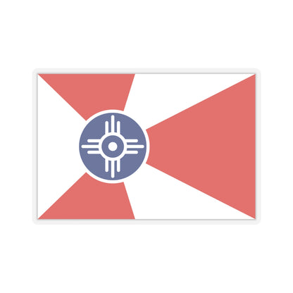 Flag of Wichita, Kansas - STICKER Vinyl Kiss-Cut Decal