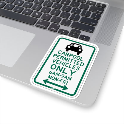 PBOT Road sign P4451D (Oregon) (Road Sign) STICKER Vinyl Kiss-Cut Decal