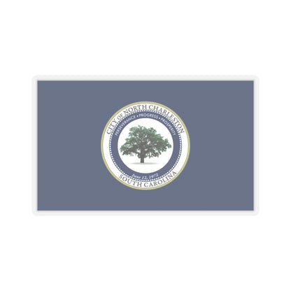 Flag of North Charleston, South Carolina - STICKER Vinyl Kiss-Cut Decal