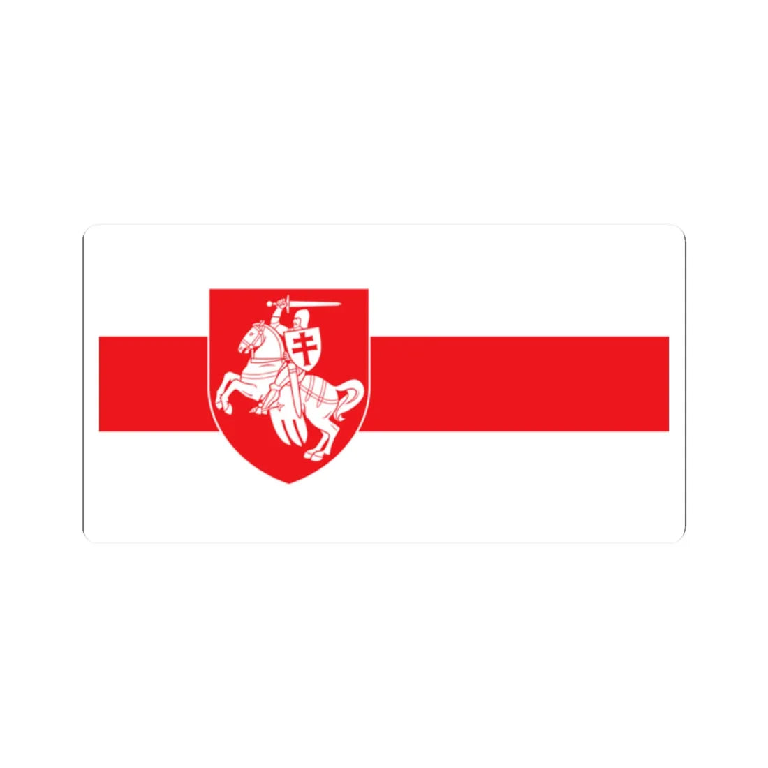 Бєларус10344 (Belarus) (Coat of Arms) STICKER Vinyl Kiss-Cut Decal 2 Inch White - The Sticker Space
