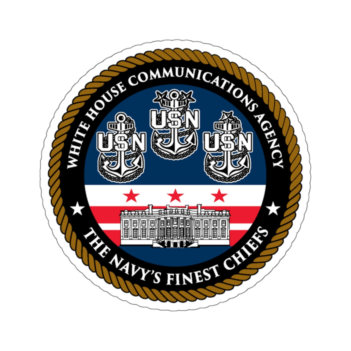 White House Communications (U.S. Navy) STICKER Vinyl Kiss-Cut Decal