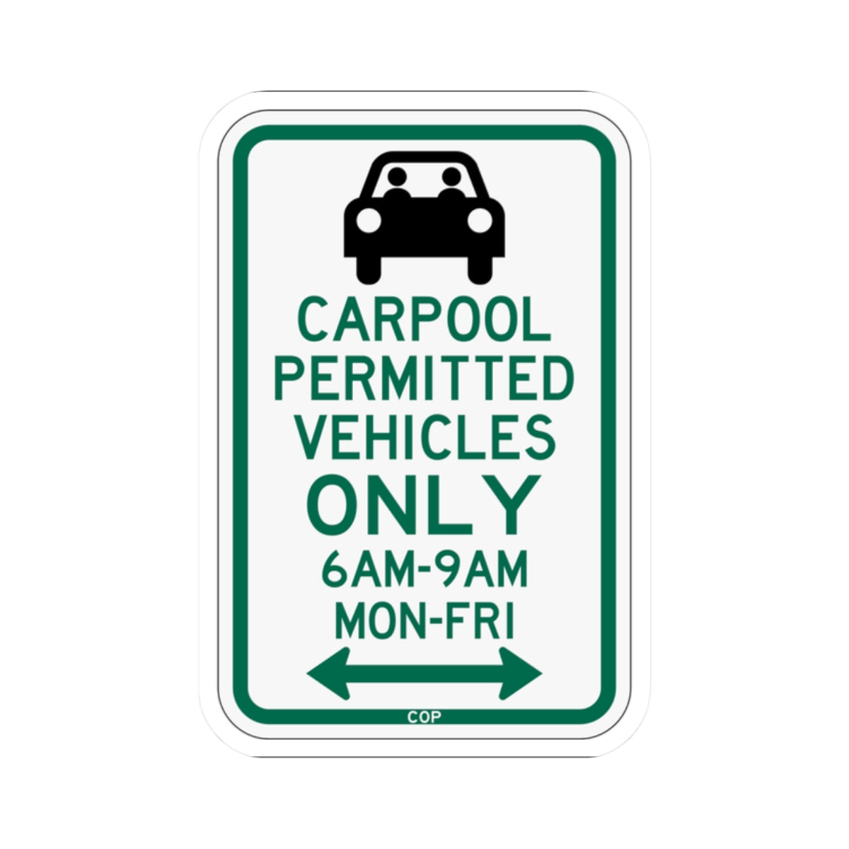 PBOT Road sign P4451D (Oregon) (Road Sign) STICKER Vinyl Kiss-Cut Decal