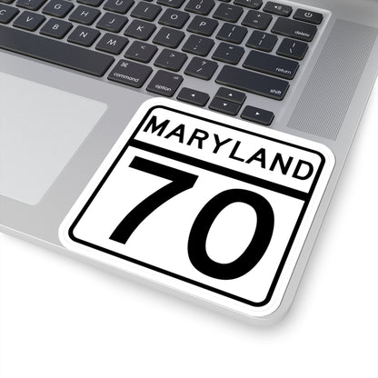 MD Route 70 (Maryland) (Road Sign) STICKER Vinyl Kiss-Cut Decal