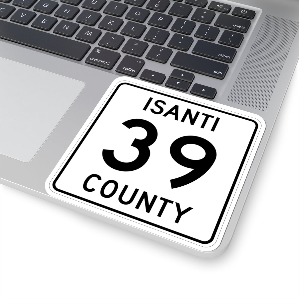 Isanti County 39 MN (Minnesota) (Road Sign) STICKER Vinyl Kiss-Cut Decal