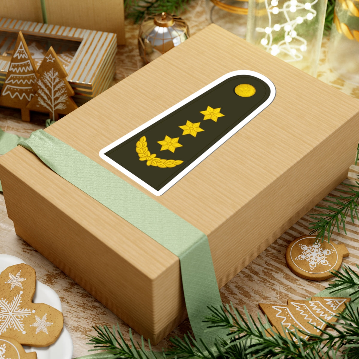 Lithuania Army OF 5 (Lithuania) (Military Rank) STICKER Vinyl Kiss-Cut Decal