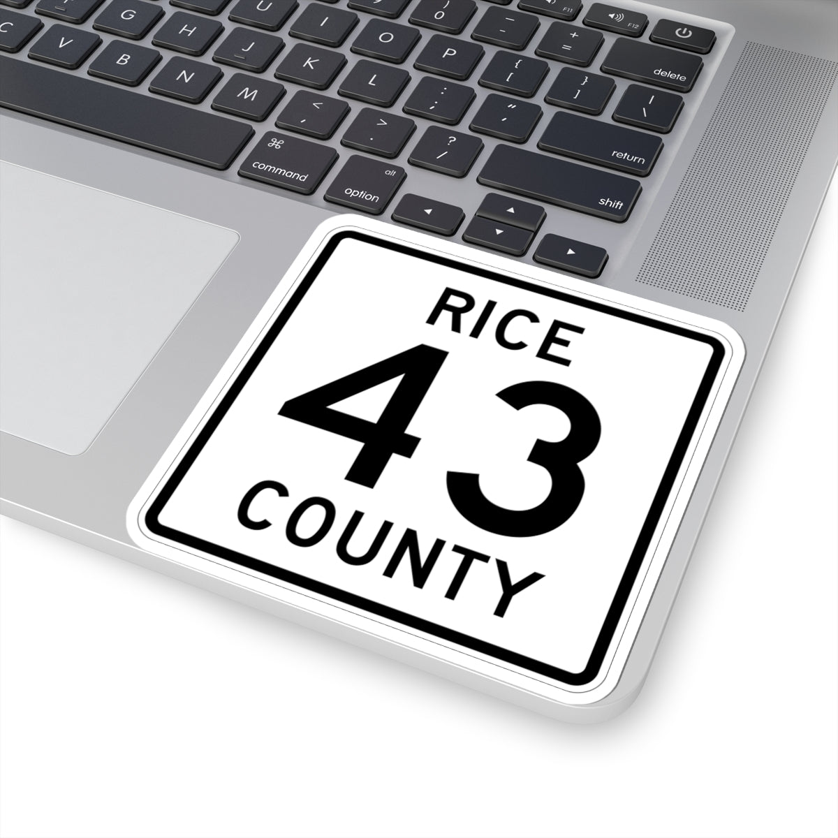 Rice County Route 43 (Minnesota) (Road Sign) STICKER Vinyl Kiss-Cut Decal