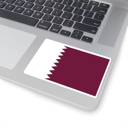 Flag of Qatar 1949-1971 3-2 (Qatar) STICKER Vinyl Kiss-Cut Decal