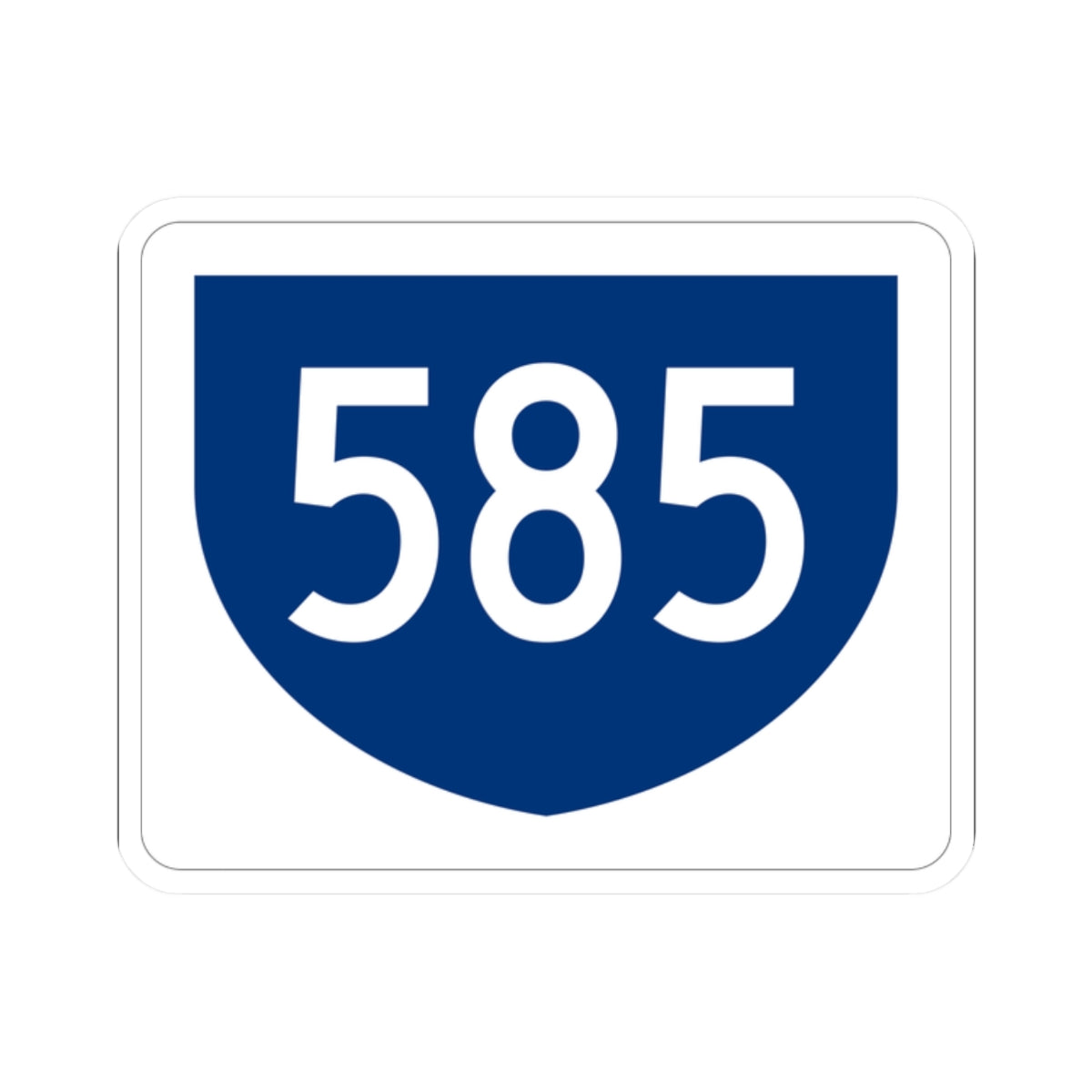 PR primary 585 (Puerto Rico) (Road Sign) STICKER Vinyl Kiss-Cut Decal
