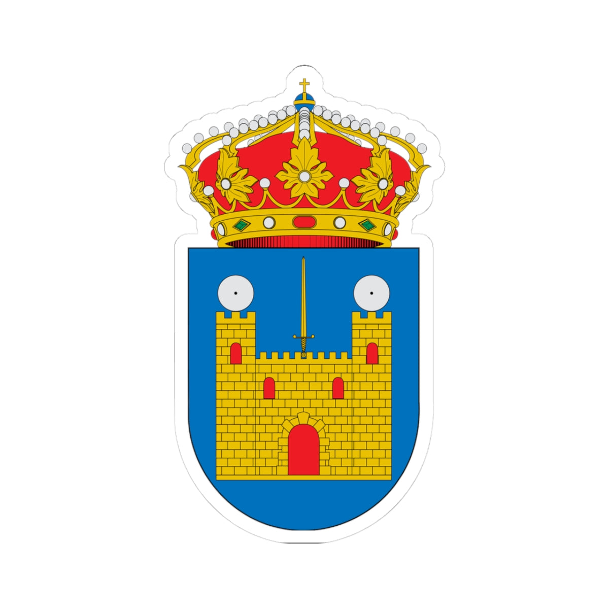Escudo de Codo (Spain) (Coat of Arms) STICKER Vinyl Kiss-Cut Decal