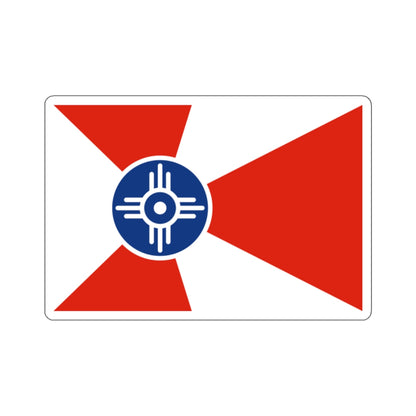 Flag of Wichita, Kansas - STICKER Vinyl Kiss-Cut Decal