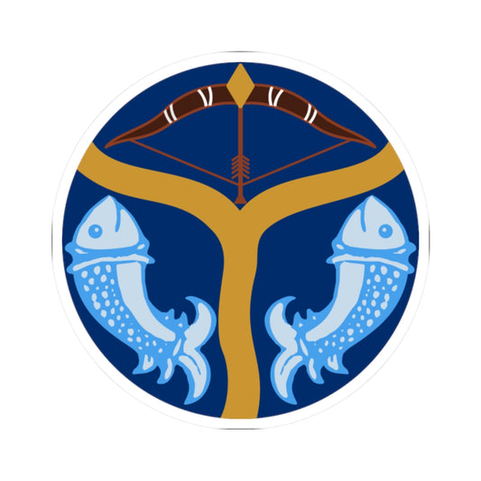 Badge of British United Provinces (India) (Coat of Arms) STICKER Vinyl Kiss-Cut Decal