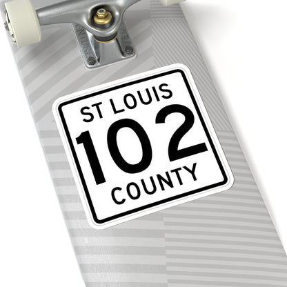 St Louis County Route 102 MN (Minnesota) (Road Sign) STICKER Vinyl Kiss-Cut Decal