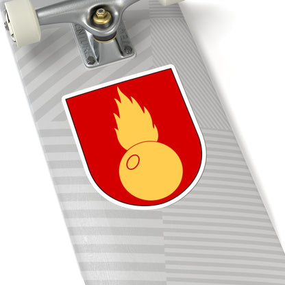 Artilleriregementet Artilleriets stridsskola vapen (Sweden) (Coat of Arms) STICKER Vinyl Kiss-Cut Decal
