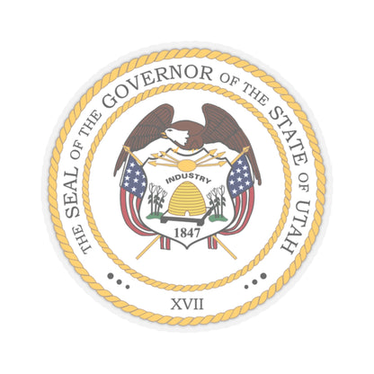 Seal of the Governor of Utah - STICKER Vinyl Kiss-Cut Decal