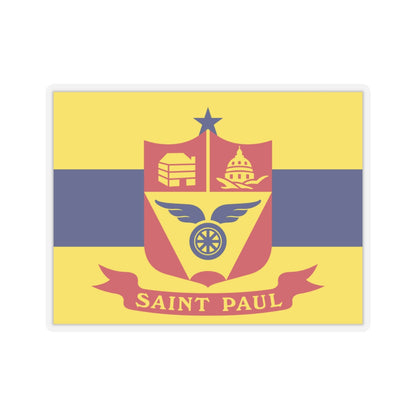 Flag of St. Paul, Minnesota - STICKER Vinyl Kiss-Cut Decal