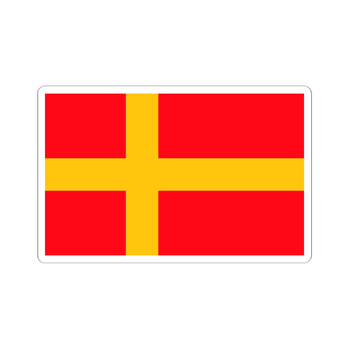 Flag of Nasjonal Samling (Norway) STICKER Vinyl Kiss-Cut Decal