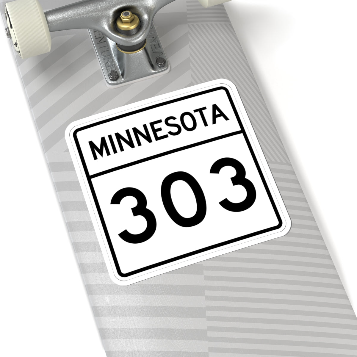 MN-303 1948 (Minnesota) (Road Sign) STICKER Vinyl Kiss-Cut Decal