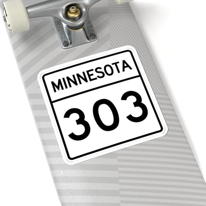 MN-303 1948 (Minnesota) (Road Sign) STICKER Vinyl Kiss-Cut Decal
