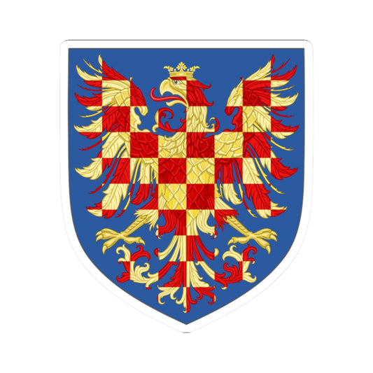 Arms of the Margraviate of Moravia (Czech Republic) (Coat of Arms) STICKER Vinyl Kiss-Cut Decal