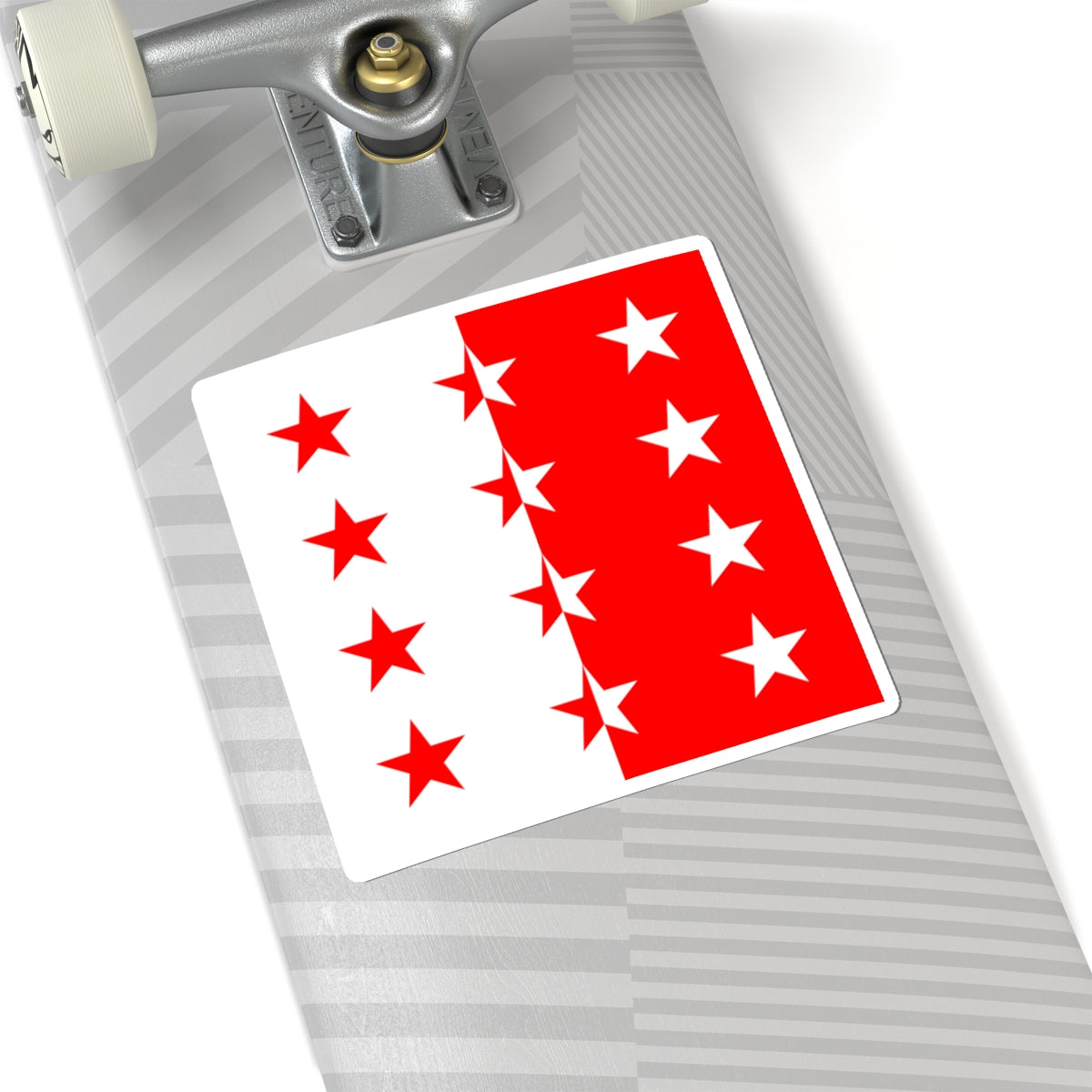 Flag of the Rhodanic Republic (Switzerland) STICKER Vinyl Kiss-Cut Decal
