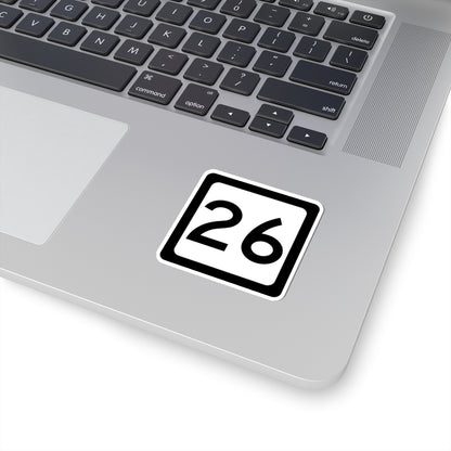 WV-26 (Virginia) (Road Sign) STICKER Vinyl Kiss-Cut Decal