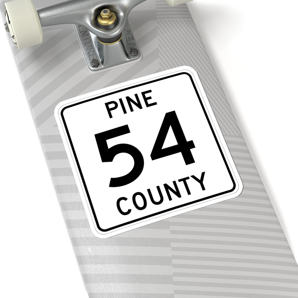 Pine County Route 54 MN (Minnesota) (Road Sign) STICKER Vinyl Kiss-Cut Decal