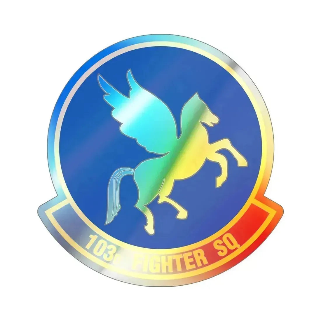 103d Fighter Squadron (U.S. Air Force) Holographic STICKER Die-Cut Vinyl Decal - The Sticker Space