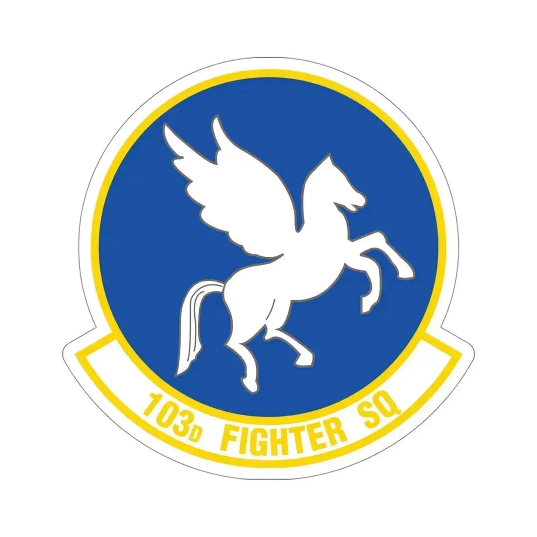103d Fighter Squadron (U.S. Air Force) STICKER Vinyl Die-Cut Decal 4 Inch - The Sticker Space