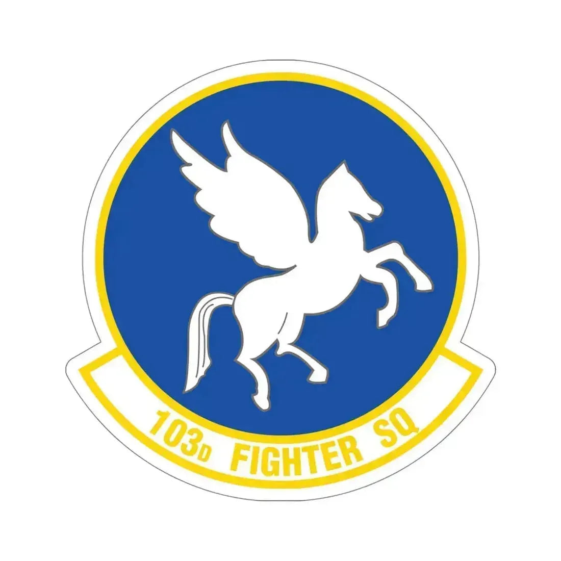 103d Fighter Squadron (U.S. Air Force) STICKER Vinyl Die-Cut Decal 5 Inch - The Sticker Space
