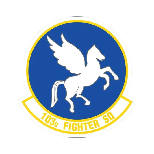 103d Fighter Squadron (U.S. Air Force) STICKER Vinyl Kiss-Cut Decal 2 Inch White - The Sticker Space