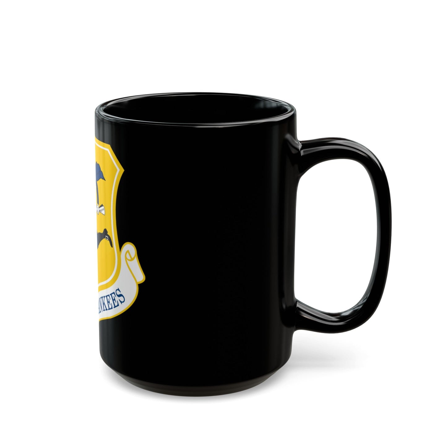 103rd Airlift Wing (U.S. Air Force) Black Coffee Mug-The Sticker Space