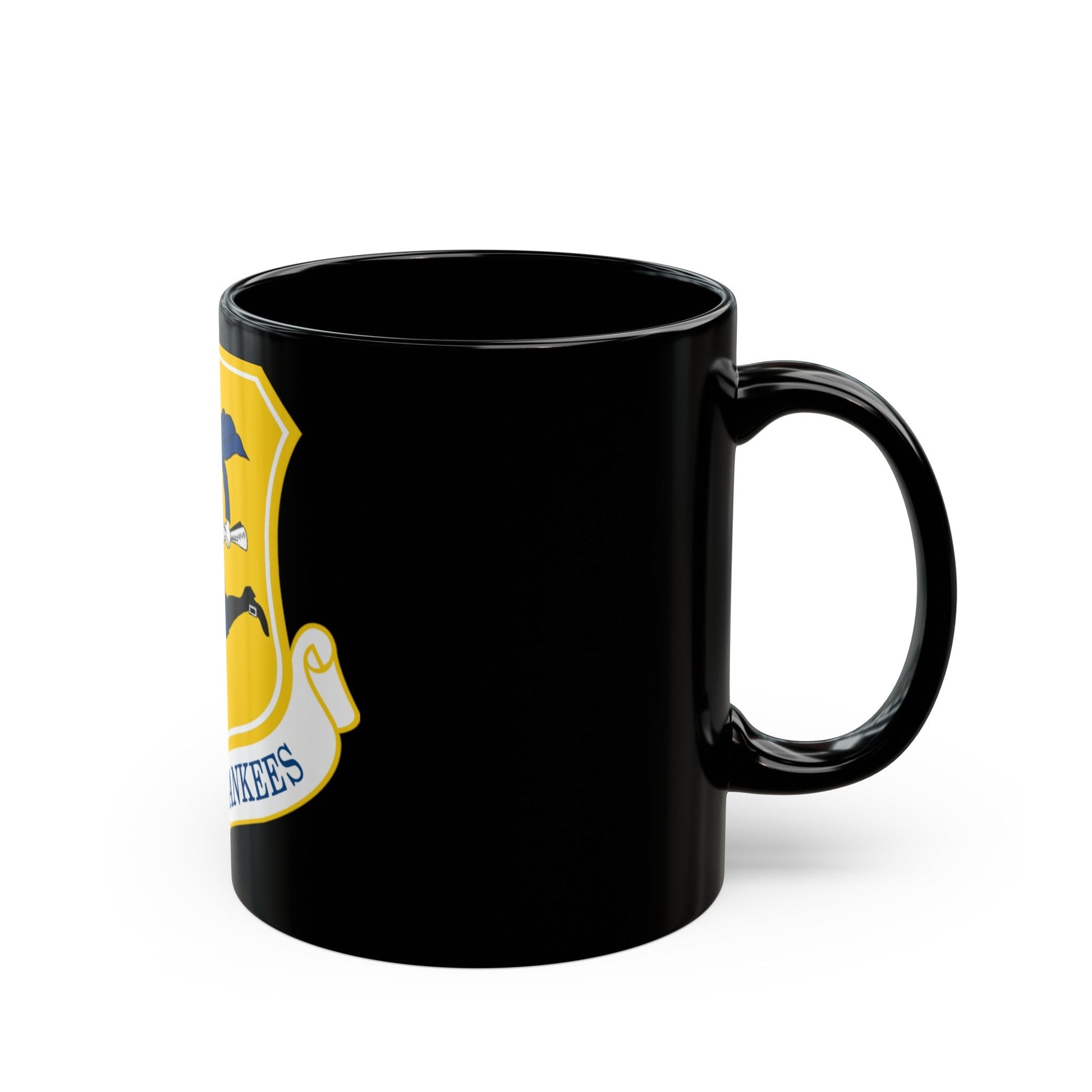 103rd Airlift Wing (U.S. Air Force) Black Coffee Mug-The Sticker Space