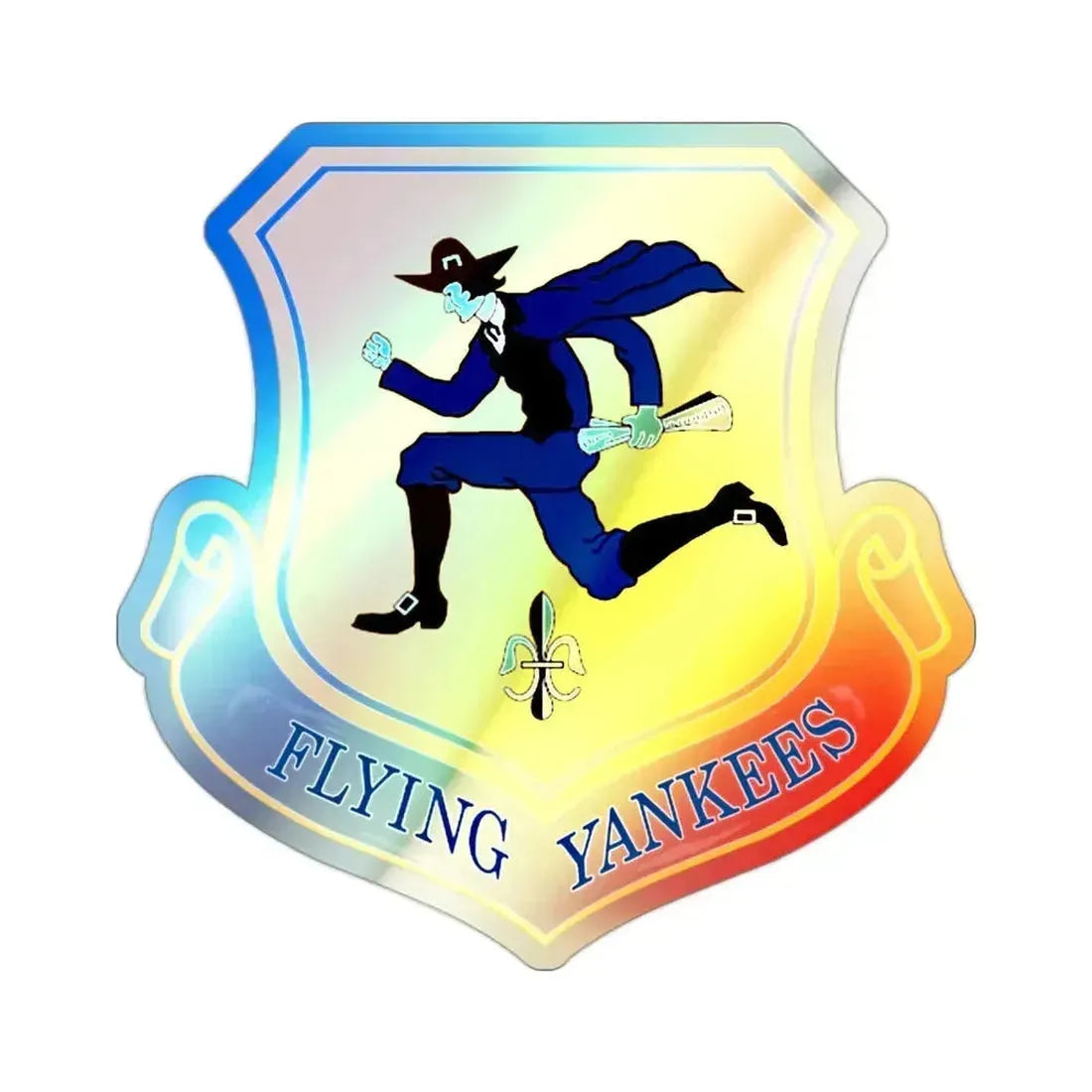 103rd Airlift Wing (U.S. Air Force) Holographic STICKER Die-Cut Vinyl Decal 2 Inch Holographic - The Sticker Space