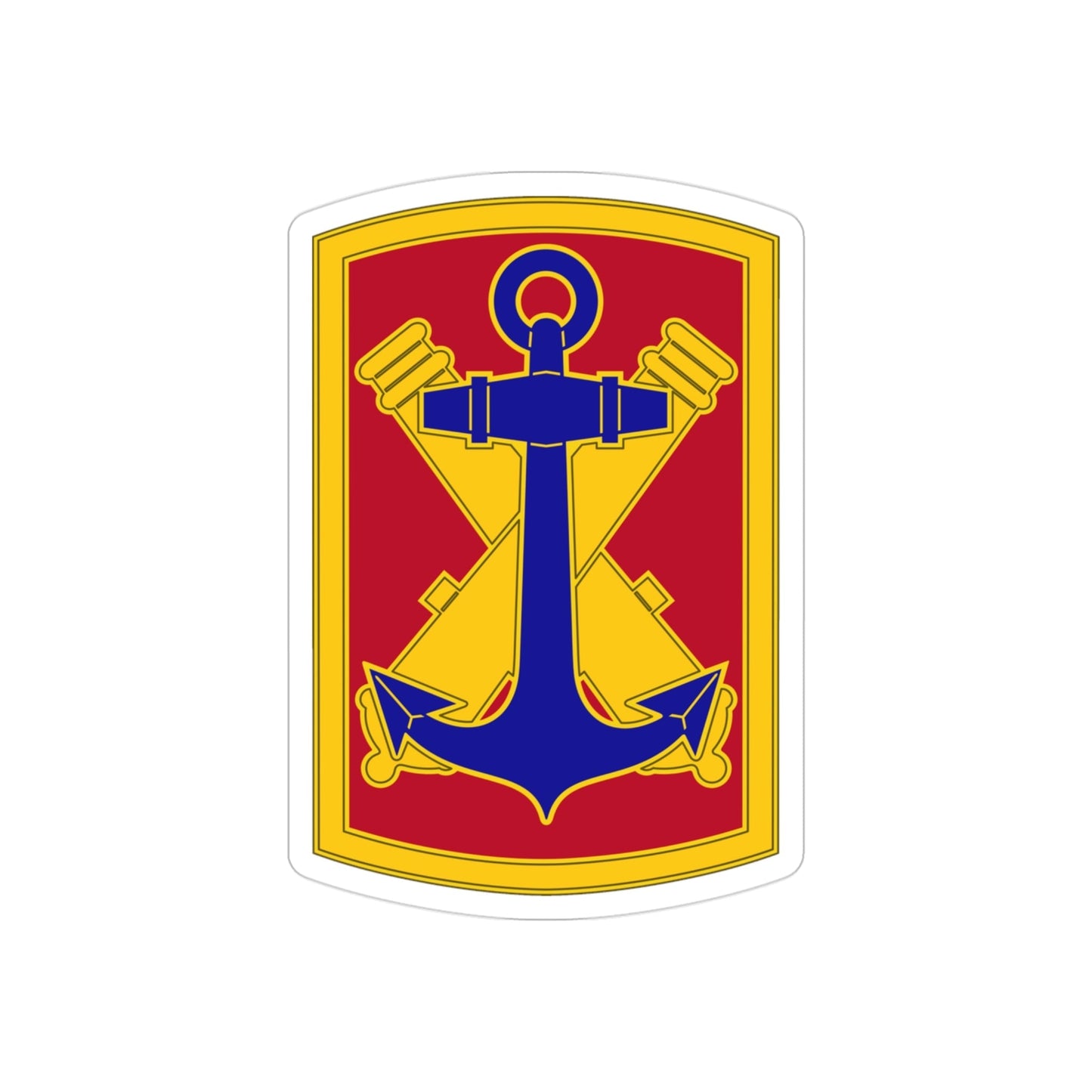 103rd Field Artillery Brigade (U.S. Army) REVERSE PRINT Transparent STICKER-3 Inch-The Sticker Space