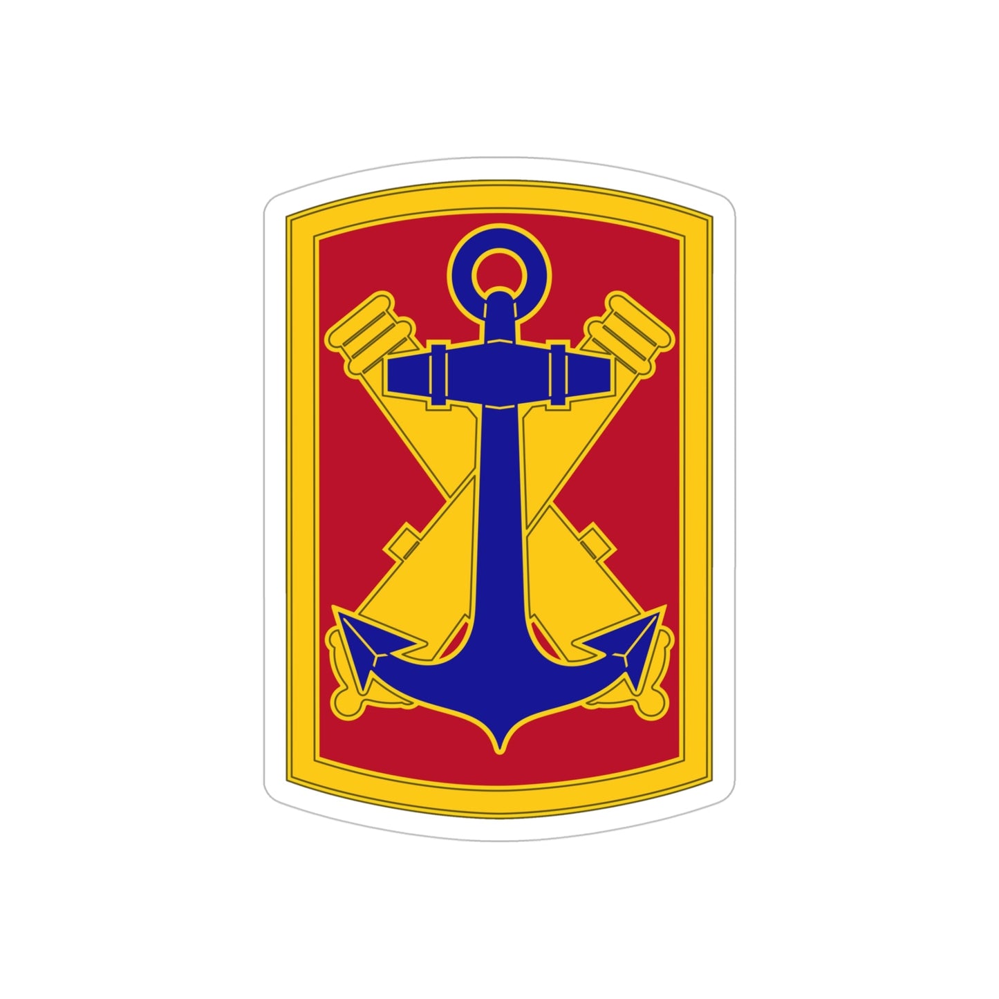 103rd Field Artillery Brigade (U.S. Army) REVERSE PRINT Transparent STICKER-5" × 5"-The Sticker Space