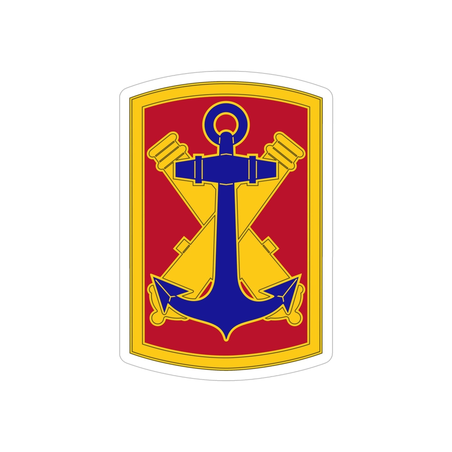 103rd Field Artillery Brigade (U.S. Army) REVERSE PRINT Transparent STICKER-6 Inch-The Sticker Space