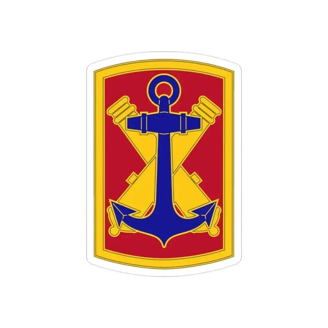 103rd Field Artillery Brigade (U.S. Army) REVERSE PRINT Transparent Die-Cut STICKER 2 Inch Die-Cut Transparent - The Sticker Space