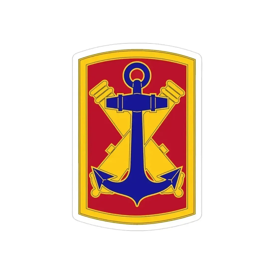 103rd Field Artillery Brigade (U.S. Army) REVERSE PRINT Transparent Die-Cut STICKER 3 Inch Die-Cut Transparent - The Sticker Space